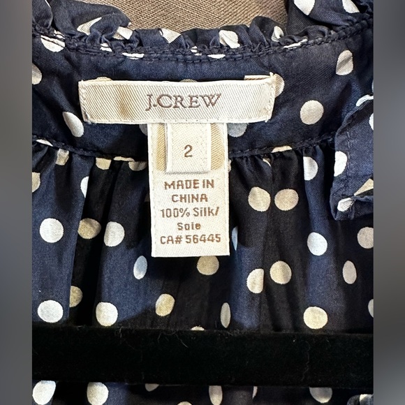 J Crew Silk Polka Dot Tank sz Sm - Picture 2 of 4